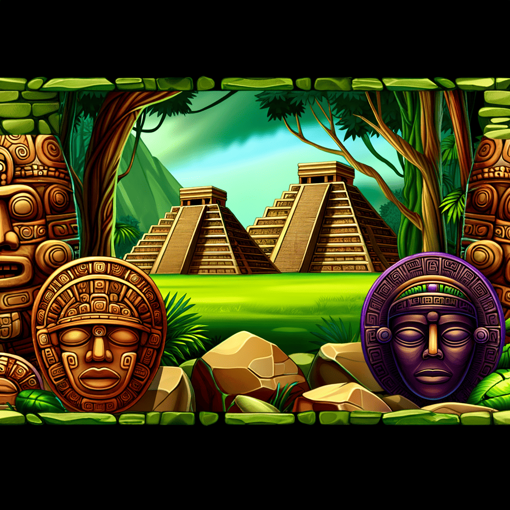 Slot Maya — Mayan temples and artifacts banner